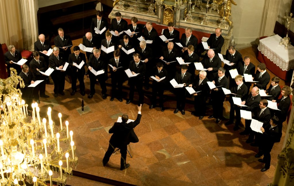 chorus and conductor